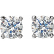 14K White 1/6 CTW Lab-Grown Diamond Stud Earrings