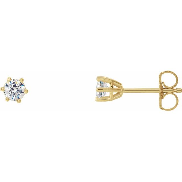 14K Yellow 1/3 CTW Natural Diamond Stud Earrings