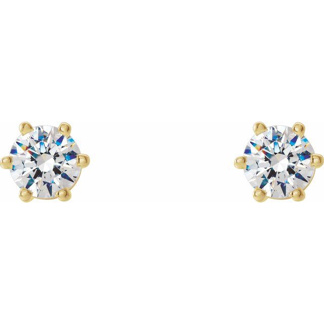 14K Yellow 1/3 CTW Natural Diamond Stud Earrings