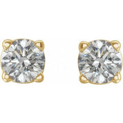 14K Yellow 1/5 CTW Natural Diamond Stud Earrings