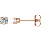 14K Rose 1/3 CTW Natural Diamond Stud Earrings