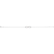 Platinum 1/8 CTW Natural Diamond Infinity 6 1/2-7 1/2" Bracelet