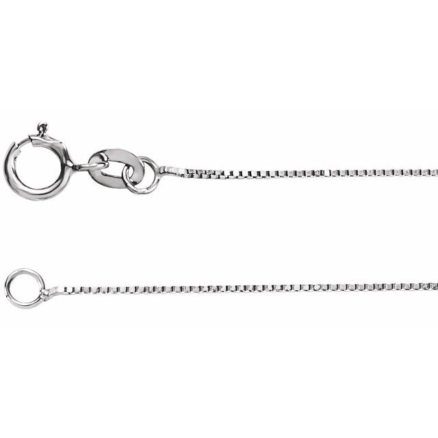 Sterling Silver .55 mm Box 16" Chain