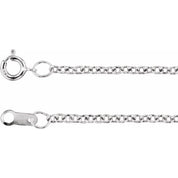 Sterling Silver 1.5 mm Cable 36" Chain
