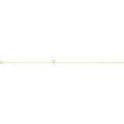 14K Yellow .04 CTW Natural Diamond Initial Y 6-7" Bracelet