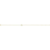 14K Yellow .07 CTW Natural Diamond Initial Q 6-7" Bracelet