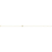 14K Yellow .07 CTW Natural Diamond Initial M 6-7" Bracelet