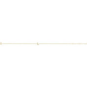 14K Yellow .04 CTW Natural Diamond Initial L 6-7" Bracelet