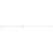 14K Yellow .05 CTW Natural Diamond Initial I 6-7" Bracelet
