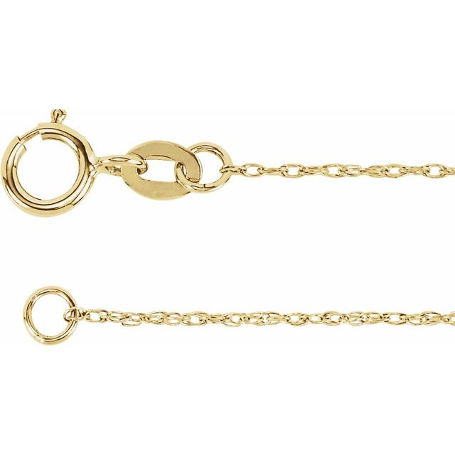 10K 1 mm Rope Chain
