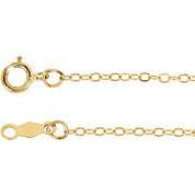 14K Yellow Gold-Filled 1.3 mm Flat Cable Chain by CH466