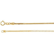 14K Yellow 1.75 mm Diamond-Cut Box 7" Chain
