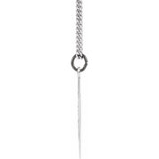 Sterling Silver  29x26 mm Star of David 24" Necklace