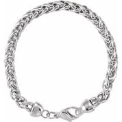 Sterling Silver Wheat 7" Chain