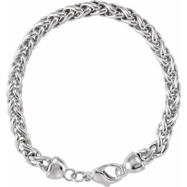 Sterling Silver Wheat 7" Chain