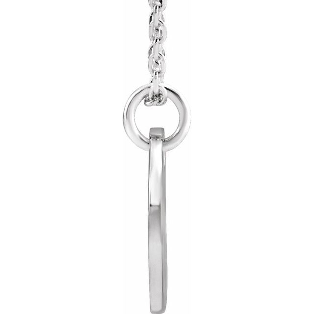 Sterling Silver Initial I 16-18" Necklace