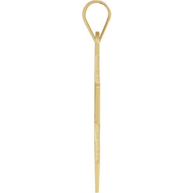 14K Yellow 25x19 mm Star of David Pendant