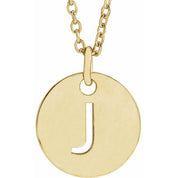 18K Yellow Gold-Plated Sterling Silver Initial J 16-18" Necklace