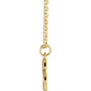 14K Yellow Initial T Dangle 18" Necklace