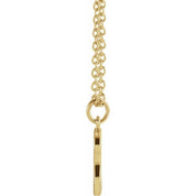 18K Yellow Gold-Plated Sterling Silver Initial S Dangle 18" Necklace