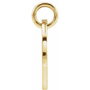 14K Yellow Initial B Pendant