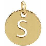 18K Yellow Gold-Plated Sterling Silver Initial S Pendant