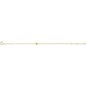 14K Yellow Imitation Citrine Youth Birthstone 4 1/2-5 1/2" Bracelet