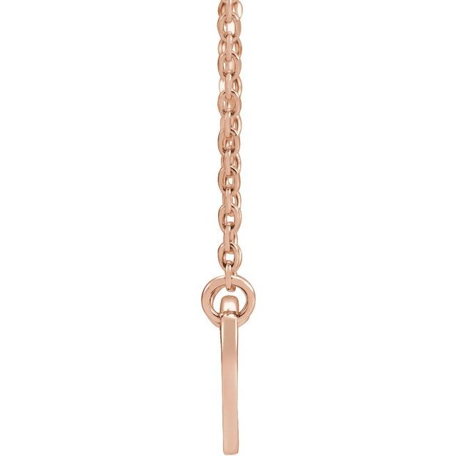 18K Rose Gold-Plated Sterling Silver Engravable Heart 16-18" Necklace