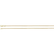 14K Yellow 1.25 mm Wheat 16" Chain
