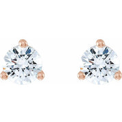 14K Rose 1/6 CTW Lab-Grown Diamond Stud Earrings