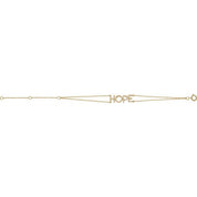 14K Yellow 1/4 CTW Natural Diamond Hope 5-7" Bracelet