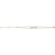 14K Rose 1/4 CTW Natural Diamond Hope 5-7" Bracelet