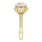 18K Yellow 1 1/2 CTW Natural Diamond Engagement Ring