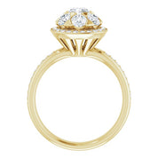 18K Yellow 1 1/3 CTW Natural Diamond Engagement Ring