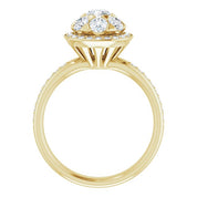 18K Yellow 1 1/8 CTW Natural Diamond Engagement Ring