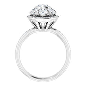 Platinum 1 1/2 CTW Natural Diamond Engagement Ring