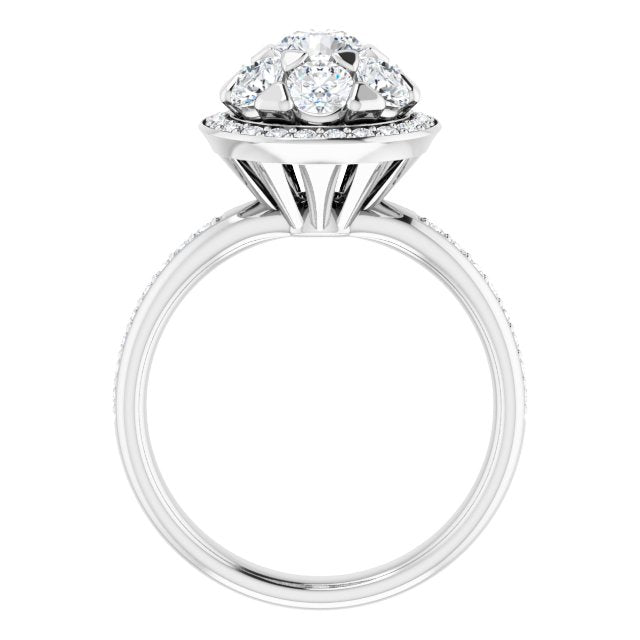 Platinum 1 1/2 CTW Natural Diamond Engagement Ring