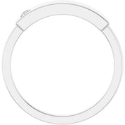 Platinum .03 CT Natural Diamond Stackable Family Ring