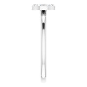 14K White 1/5 CTW Natural Diamond Stackable Cluster Ring