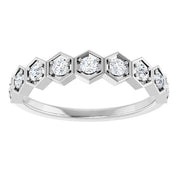 Platinum 1/3 CTW Natural Diamond Stackable Ring