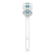 Sterling Silver Natural Alexandrite Stackable Ring