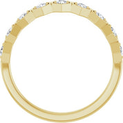 14K Yellow 1/3 CTW Natural Diamond Stackable Ring