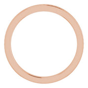 14K Rose Stackable Bead Ring Size 5