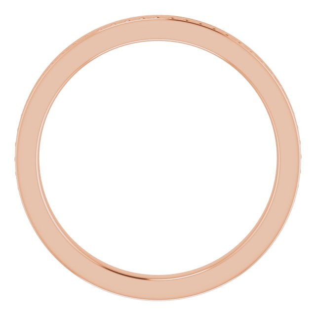14K Rose Stackable Bead Ring Size 5