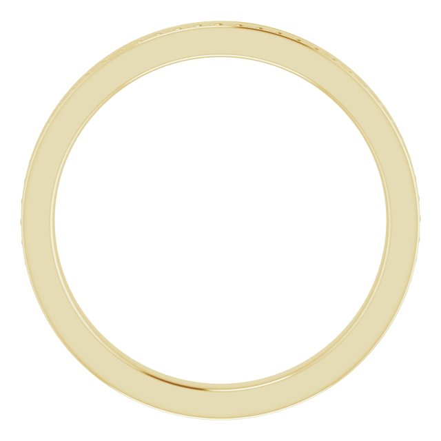 14K Yellow Stackable Bead Ring Size 5