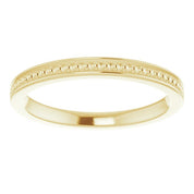 14K Yellow Stackable Bead Ring Size 5