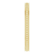 14K Yellow Stackable Bead Ring Size 6