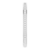 14K White Stackable Bead Ring Size 6