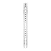 14K White Stackable Bead Ring Size 7