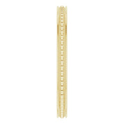14K Yellow Stackable Bead Ring Size 7